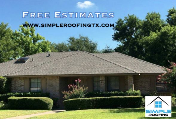 Free Estimates- www.simpleroofingtx.com