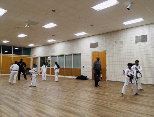 Waukegan Park District American Taekwondo Association (ATA) class.