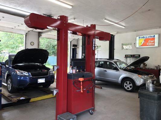 Couple of Subaru's in for service. Did you know K2 Automotive specializes in Subaru?