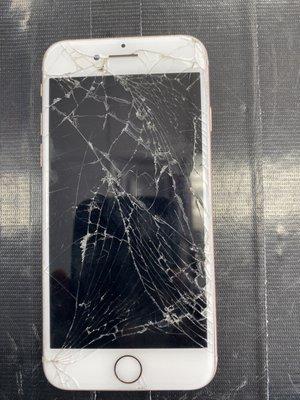 Cracked iPhone screen repair