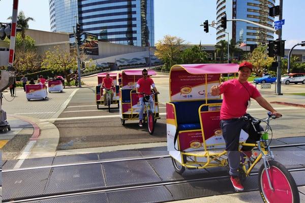 Advertise during San Diego Convention Center - Group Pedicab Transportation