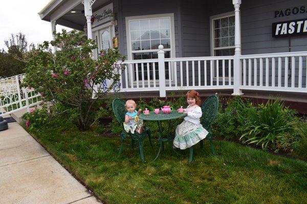 Tea on the veranda!