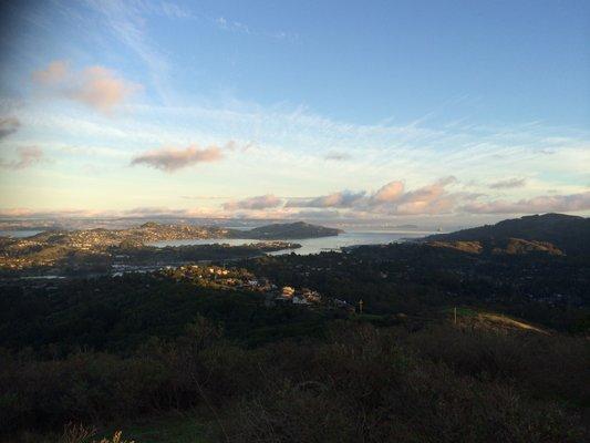 Viewing southwest from the foothills of Mt. Tamalpais