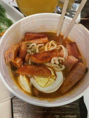 Ramen with spam