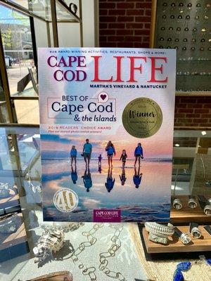 Cape Cod Life Upper Cape Best Jewelry Store Winner 2019!