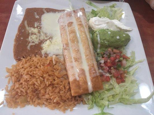 Can't go wrong with a Chicken Chimichanga