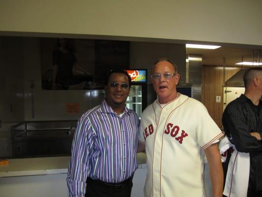 Me with Pedro Martinez at the 100th anniversary of Fenway