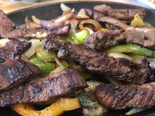 Steak fajitas