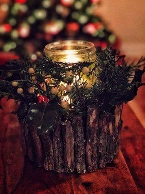 Love this candle arrangement!