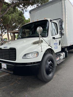 Our truck always clean to start the day.