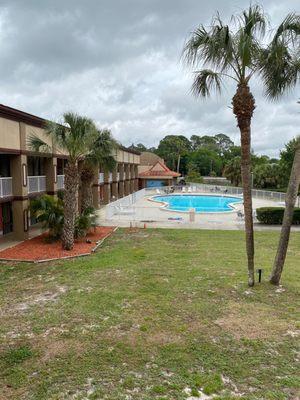 Guest rooms pool and guest area plus restaurant called Gator Cove