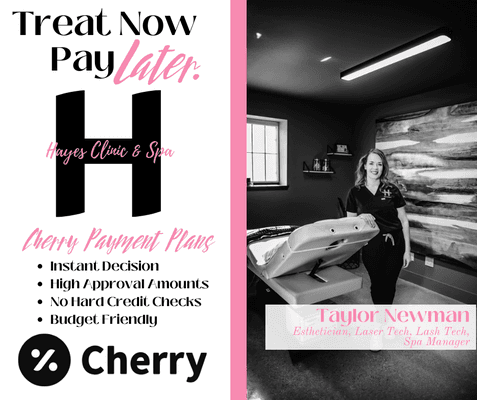 We offer Cherry Financing!