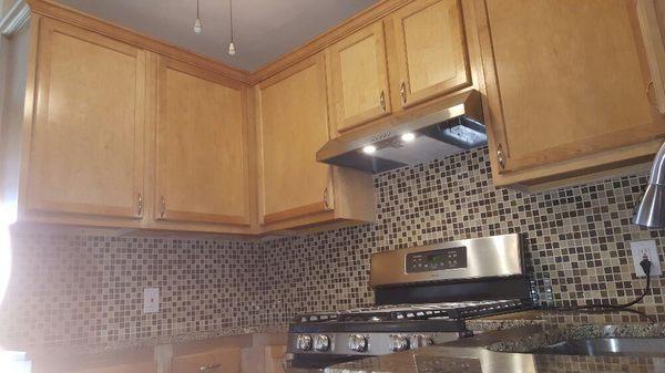 Backsplash, cabinets, complete remodeling of kitchen!