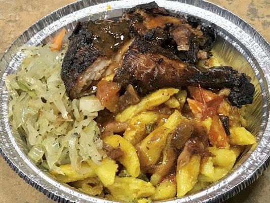 Natty Pasta with Jerk Chicken