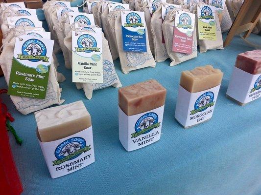 Great variety of all natural, skin-loving goat's milk soap!