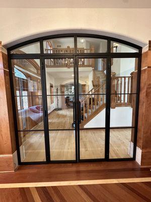 Steel & glass doors, yeah we do that too.