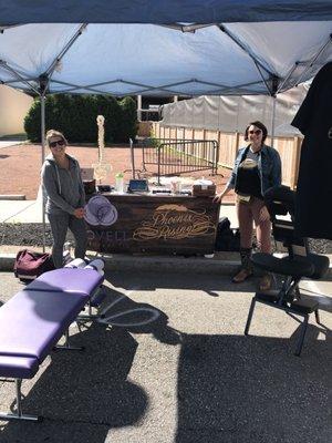 Our Larkinville block party therapy tent