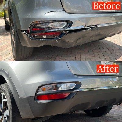 Car bumper body repair