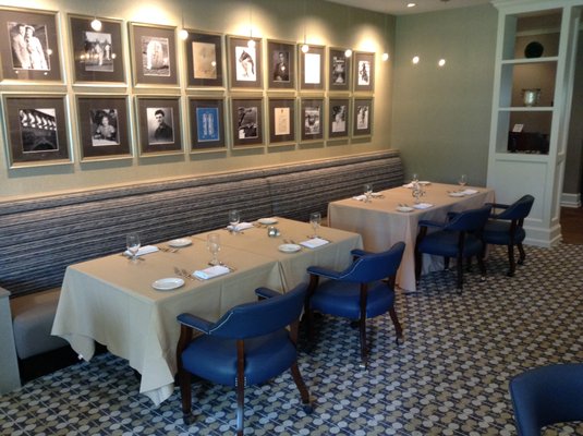 Blue Bell Inn (Blue Bell, PA): Custom upholstered chairs and banquette