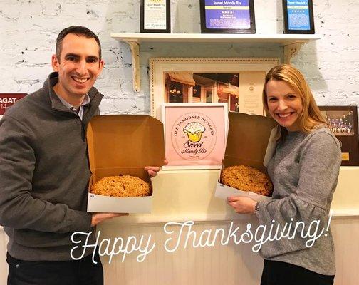 We love giving out FREE pies every Thanksgiving to our clients!