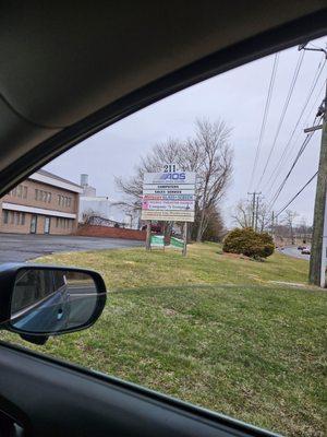 Signage by road