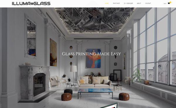 eCommerce Website for Digitally Printing in Glass.