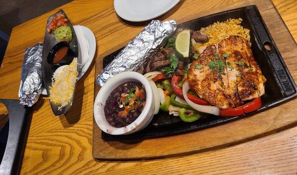 'Combine 2' fajitas chicken and steak