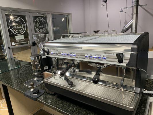 Our espresso machine to craft your perfect latte.