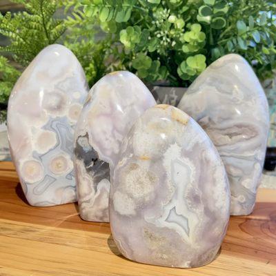 Flower Agate free forms