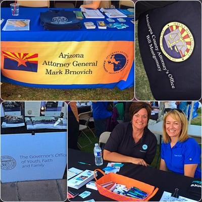 Thank you to the local government agencies for supporting: far bottom right was Tempe police officers