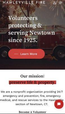 Nonprofit Fire Department website.