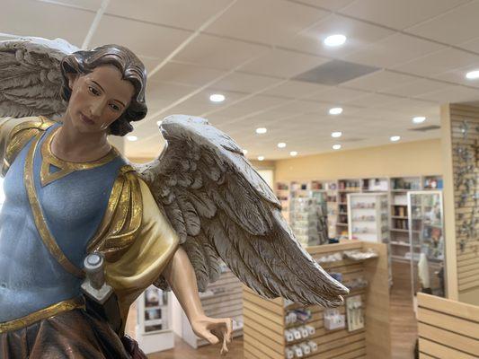 We offer statues of many saints as well as non-denominational items (Jesus, The Trinity, etc.)