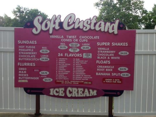 24 flavors of soft serve