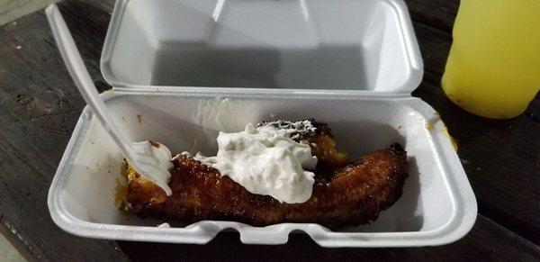 Fried Plantain w/Crema