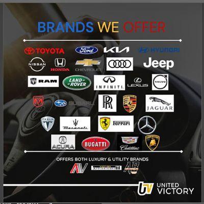 Having trouble with what kind of car to choose?

It's easy.

Just connect here at United Victory.