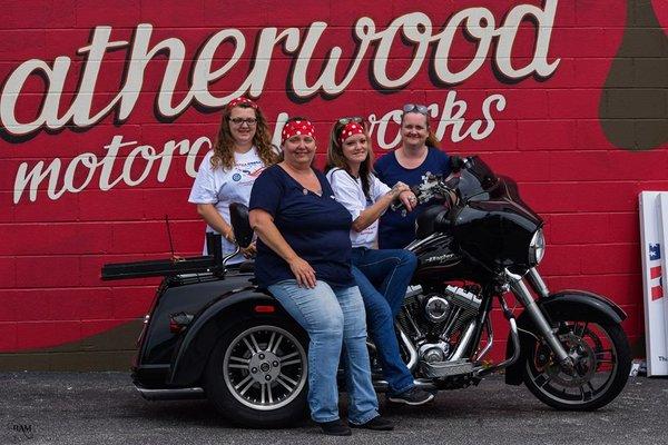 Conclusion of the 2nd AOVS Poker Run to benefit Alpha Omega Veterans Services at Leatherwood Motorcycle Works