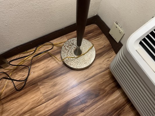 Room is so Humid that it has rusted the base of the lamp