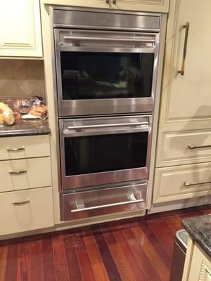 A new double oven installed