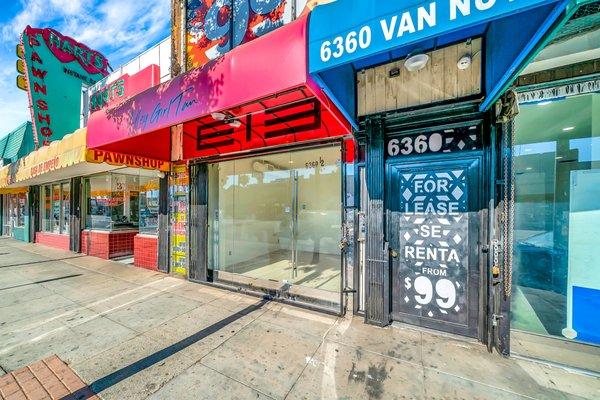 Van Nuys Blvd is a very busy street that has around 30,000 cars passing by daily.