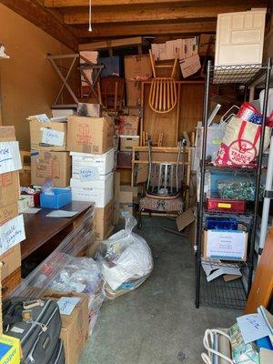 A clear out of a storage unit