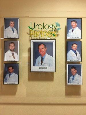 The Doctors of Urology Partners.  Waiting room of downtown Bradenton office.