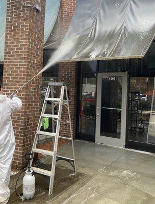 Our pressure washing services are perfect for cleaning the exterior of your building, sidewalks, or any other surface that needs attention.