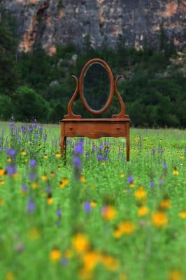 Antiquing the Black Hills, Tiger Oak Serpentine Vanity