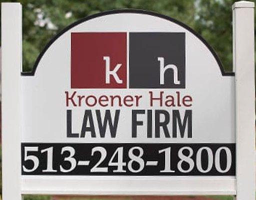 office sign for Kroener Hale