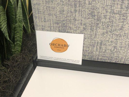 Orchard Workspace postcard.