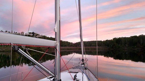 Calm waters in the islands