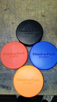 Customer supplied Chuck a Pucks