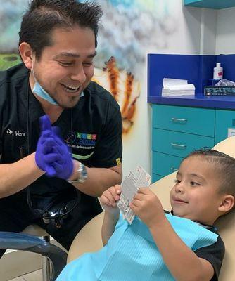 Dr.Vera loves kids of all ages. He is charasmatic and makes dentistry a fun environment for his patients.