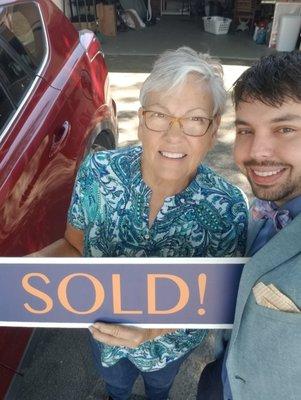 My amazing client Mary! We sold her beautiful home in La Crescenta for $769k