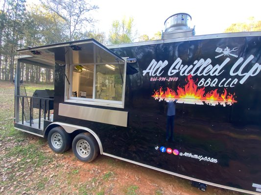 Our BBQ Concession Trailer to book us call 864-971-3149